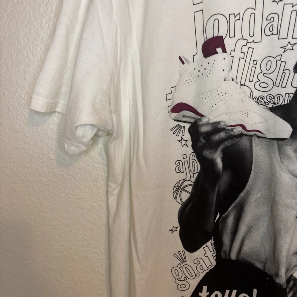 Rare JORDAN CHAMPIONSHIP VI 6‎ shoes goat T-SHIRT touch of gold Flight XL